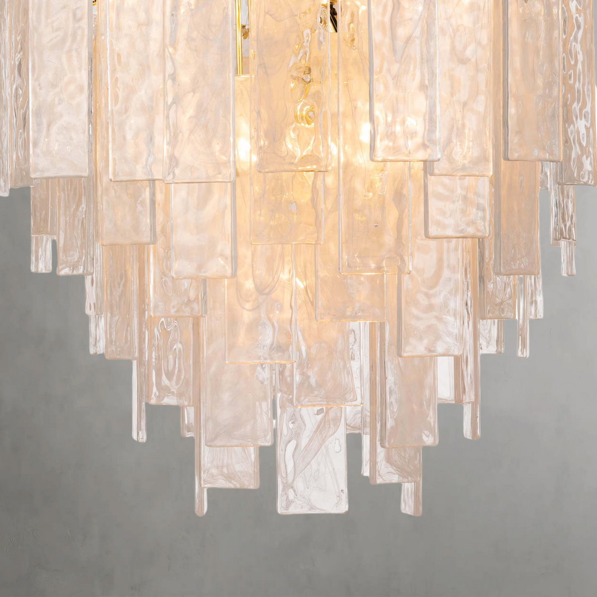 Tidelle Brass Clear Glass Chandelier Small - view 4