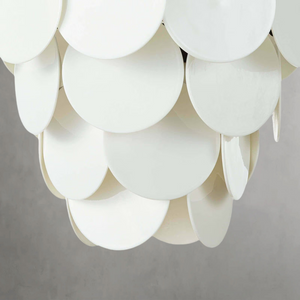 Callith Chandelier, glass in white - view 5