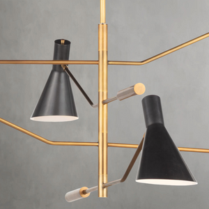 Junith Chandelier, steel in white - view 2