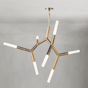 Magnith Chandelier, steel in polished nickel