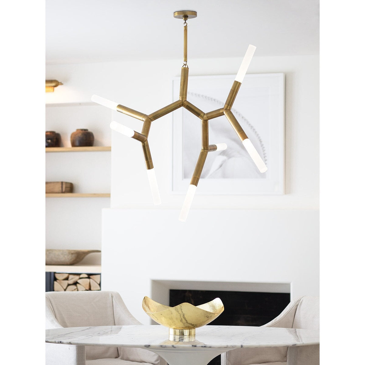 Magnith Chandelier, steel in polished nickel - view 13