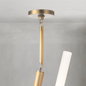 Magnith Chandelier, steel in polished nickel - view 2