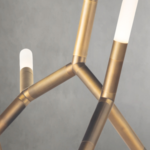 Magnith Chandelier, steel in polished nickel - view 3