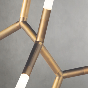 Magnith Chandelier, steel in polished nickel - view 4
