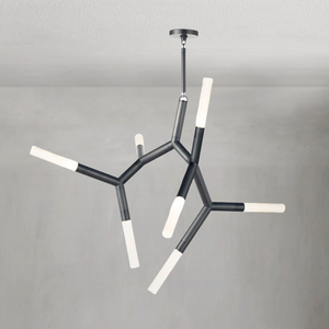Magnith Chandelier, steel in polished nickel - view 5