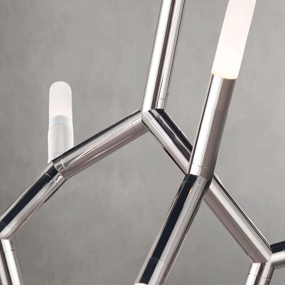 Magnith Chandelier, steel in polished nickel - view 11