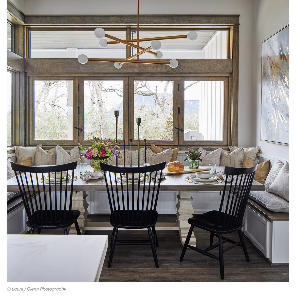 Montclair Chandelier, steel in polished nickel - view 5