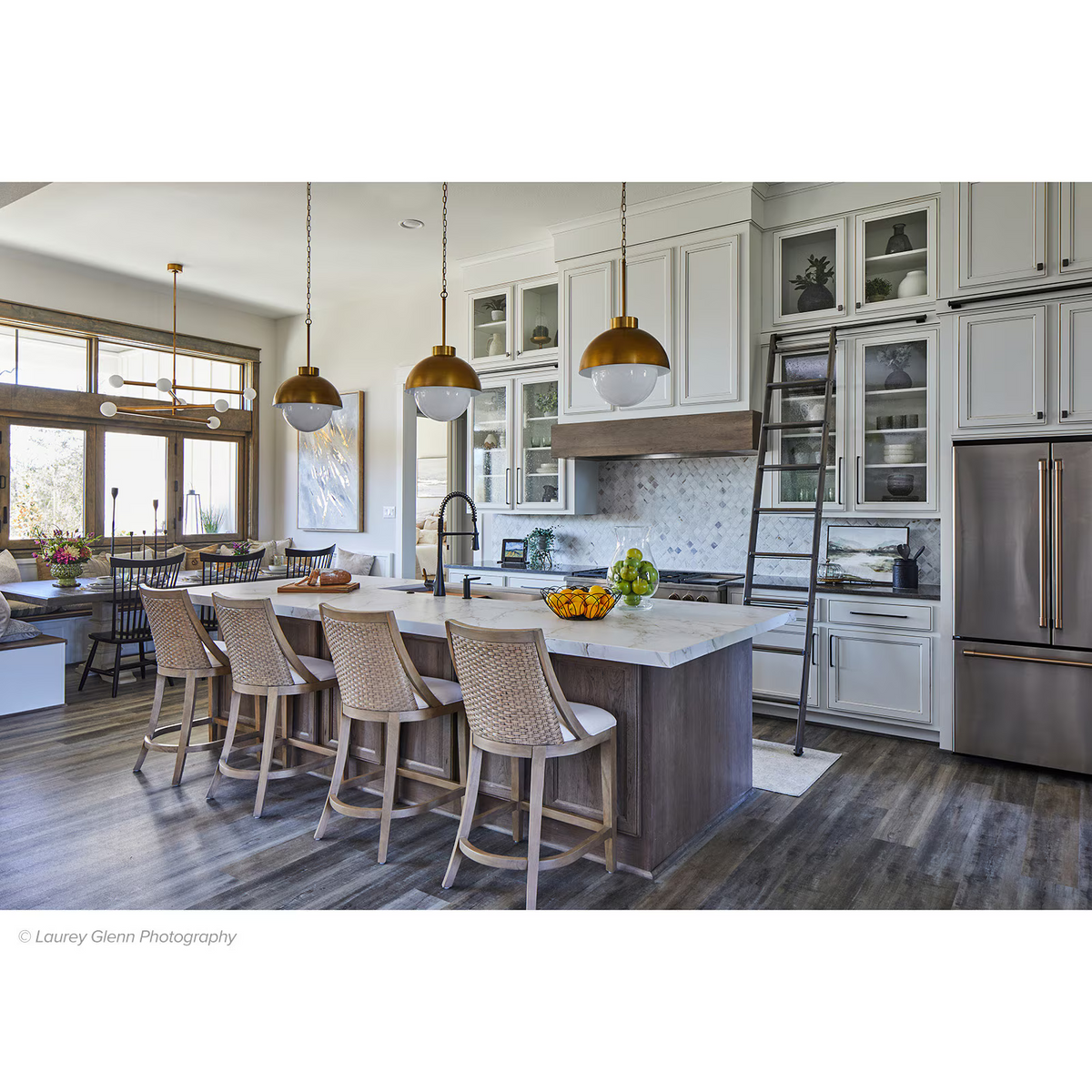 Montclair Chandelier, steel in polished nickel - view 6