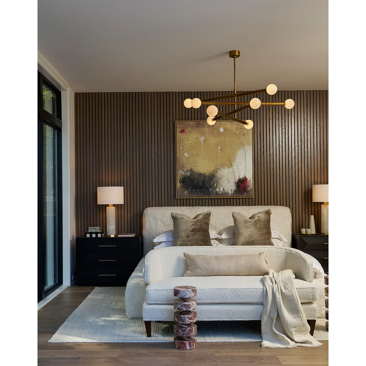 Montclair Chandelier, steel in polished nickel - view 4