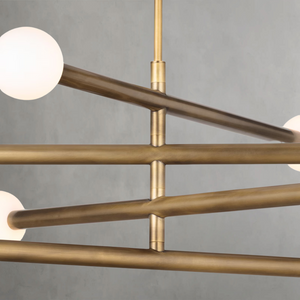 Montclair Chandelier, steel in polished nickel - view 9