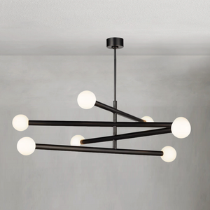 Montclair Chandelier, steel in polished nickel - view 3