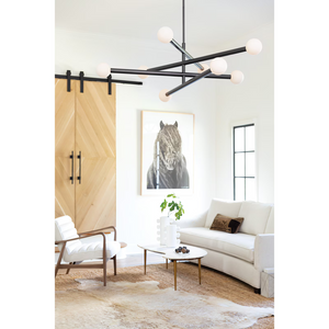 Montclair Chandelier, steel in polished nickel - view 7