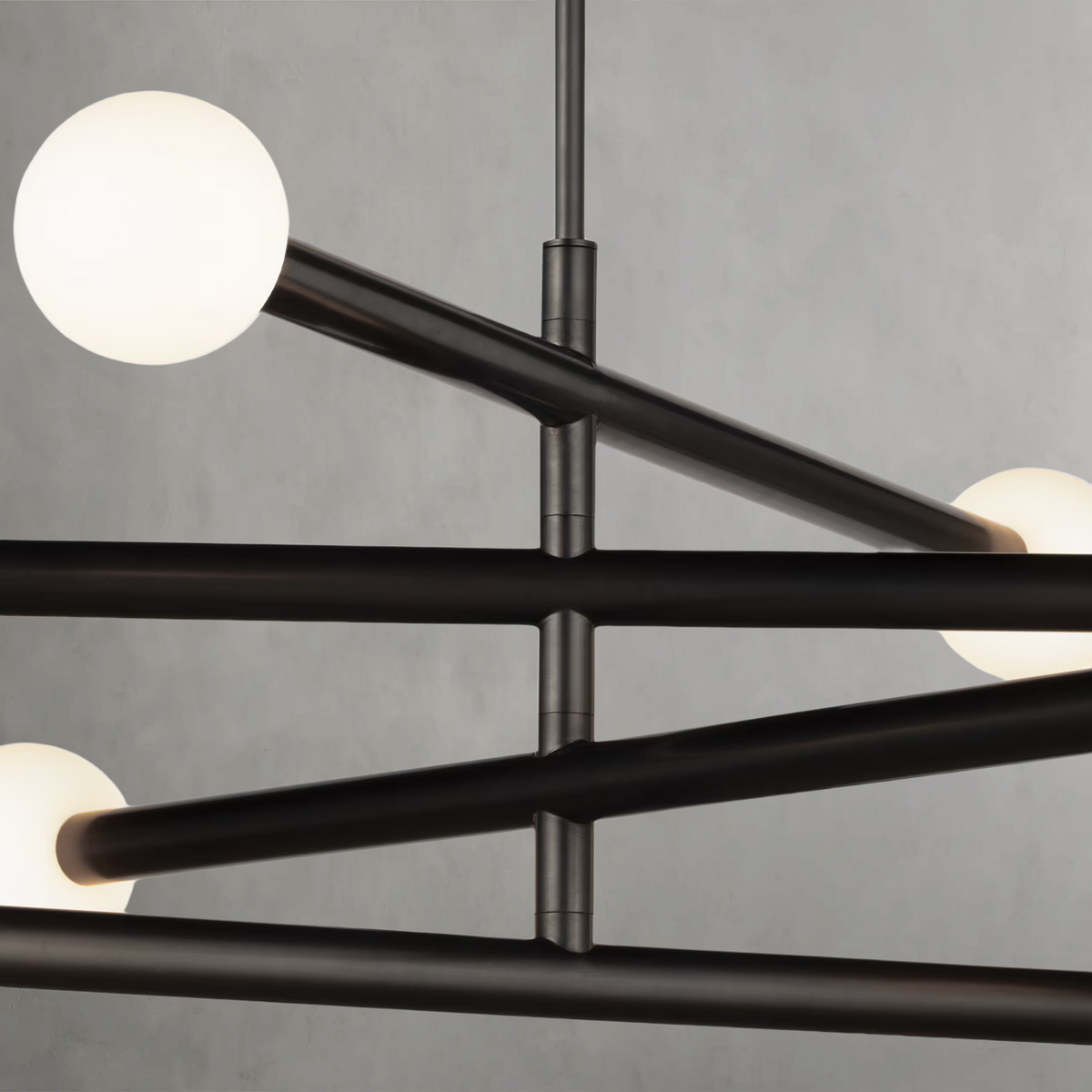Montclair Chandelier, steel in polished nickel - view 12