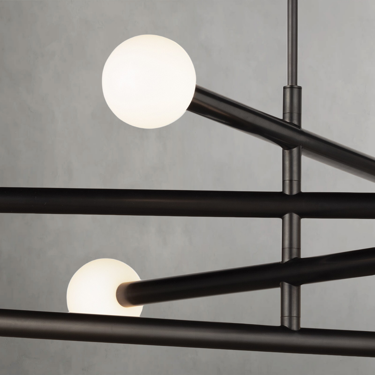 Montclair Chandelier, steel in polished nickel - view 13