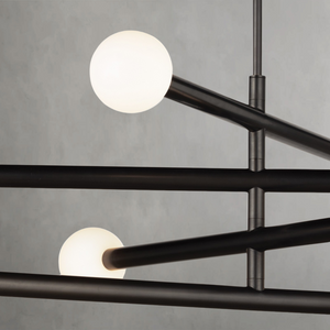 Montclair Chandelier, steel in polished nickel - view 13