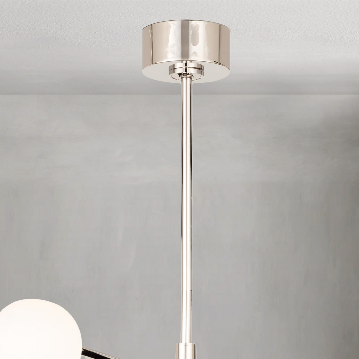Montclair Chandelier, steel in polished nickel - view 14