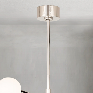 Montclair Chandelier, steel in polished nickel - view 14