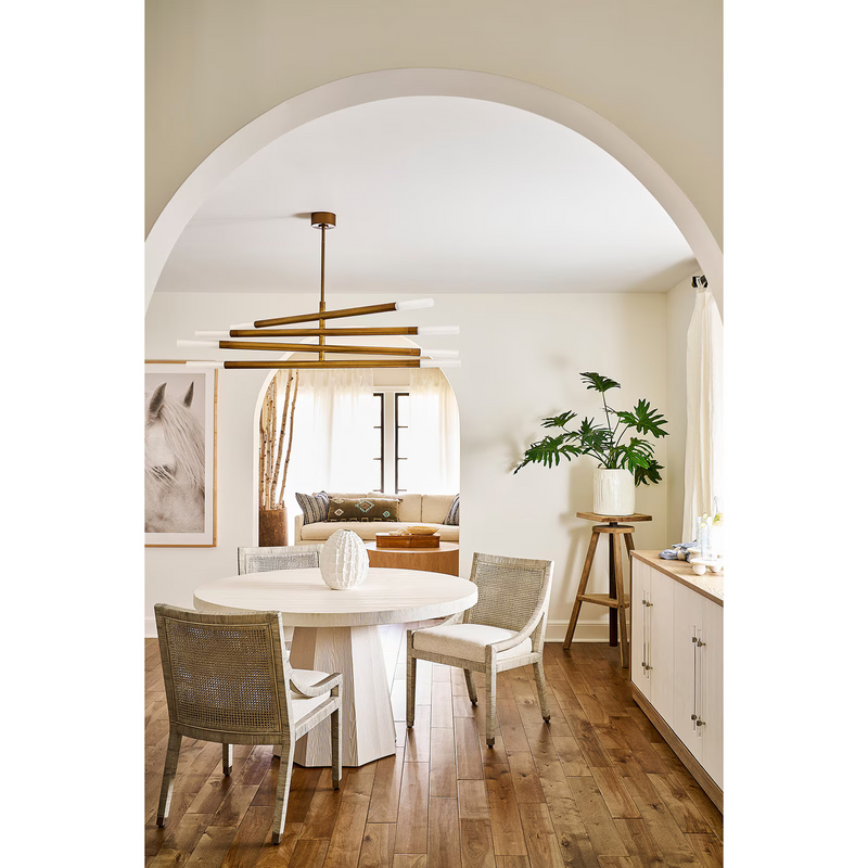 Arinelle Chandelier, steel in natural brass - view 6