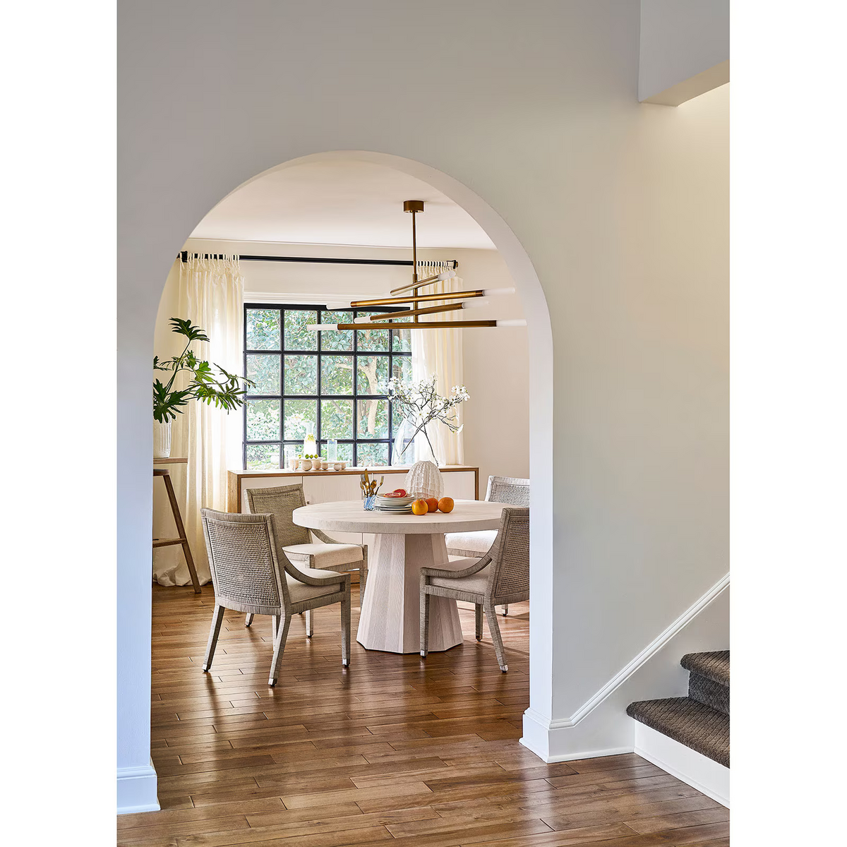 Arinelle Chandelier, steel in natural brass - view 8
