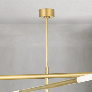 Arinelle Chandelier, steel in natural brass - view 2