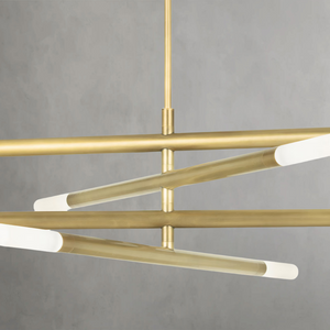 Arinelle Chandelier, steel in natural brass - view 3