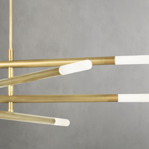 Arinelle Chandelier, steel in natural brass - view 4