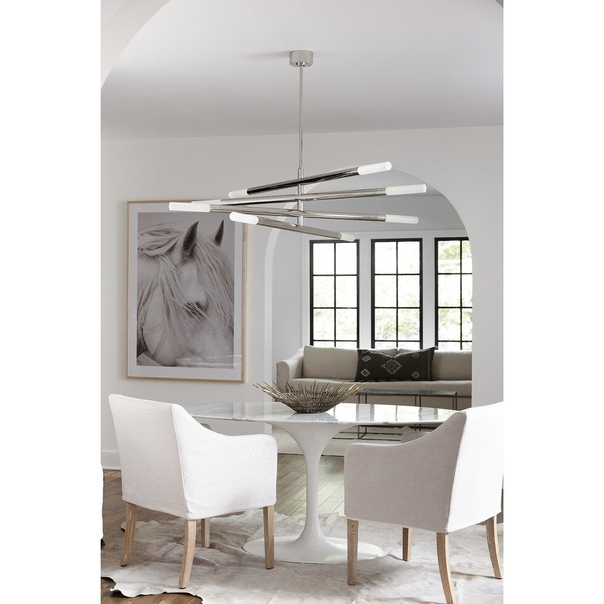 Arinelle Chandelier, steel in natural brass - view 13