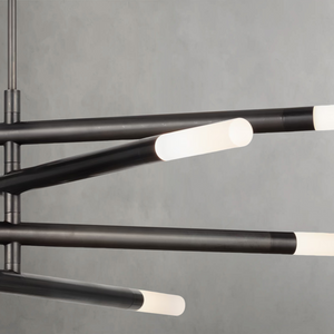 Arinelle Chandelier, steel in natural brass - view 12