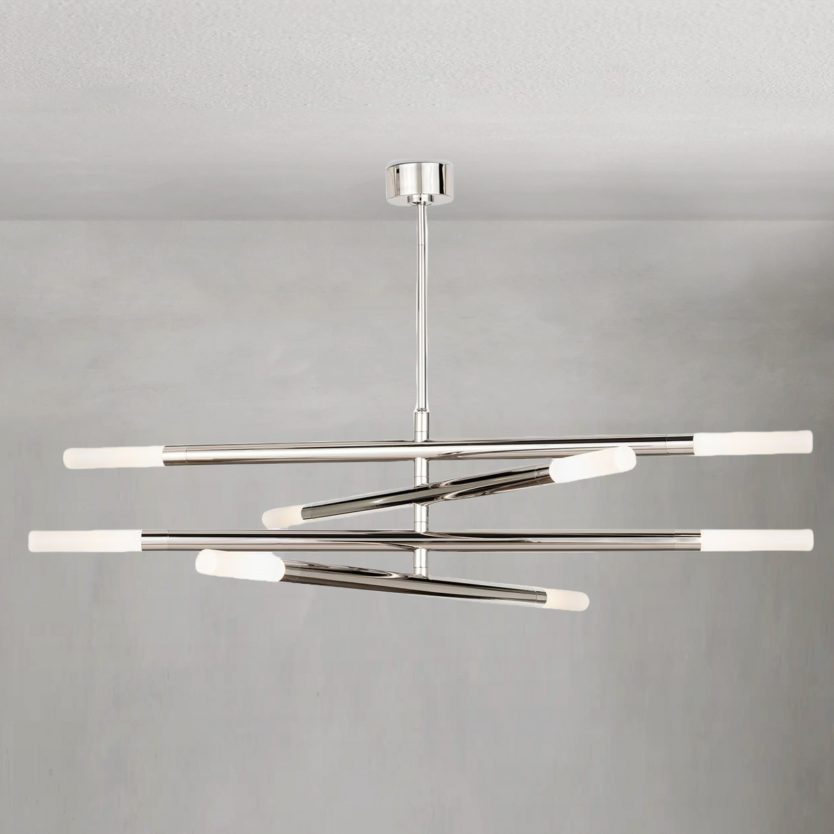 Arinelle Chandelier, steel in natural brass - view 14