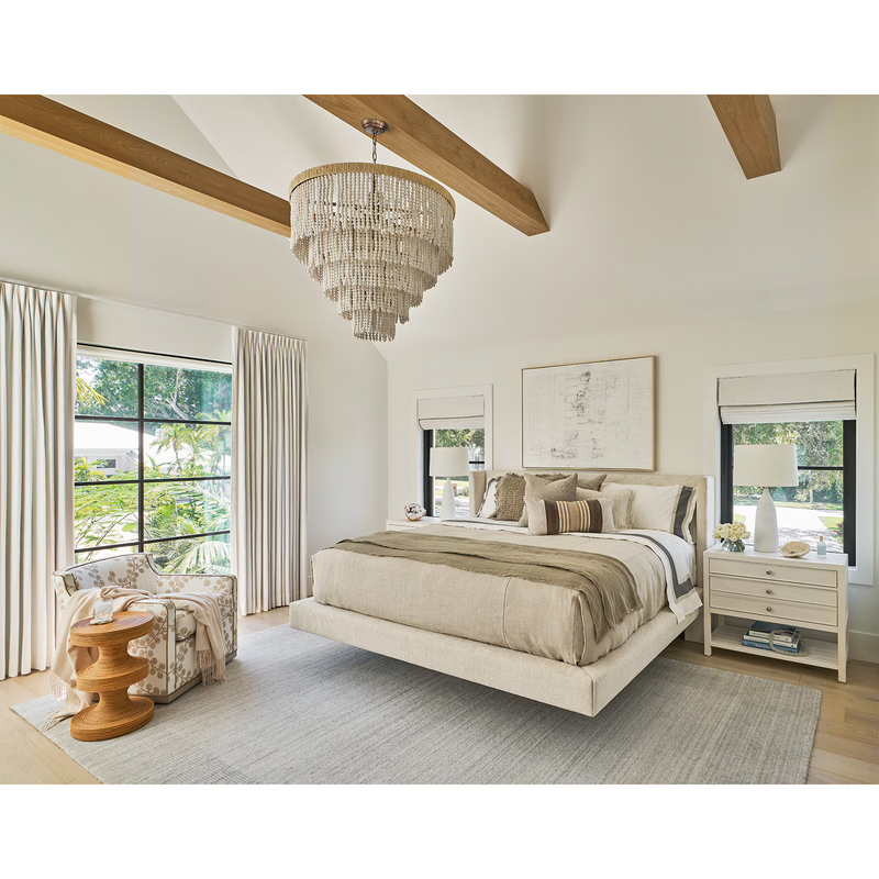 Ocearis Chandelier, wood in white - view 8