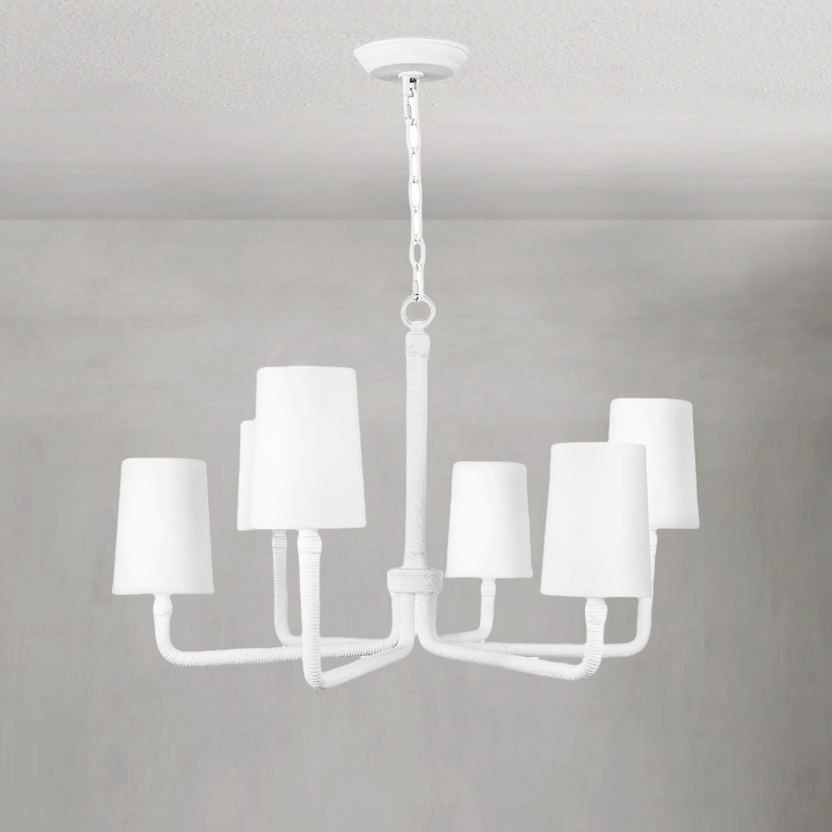 Boracay Chandelier Small, in white