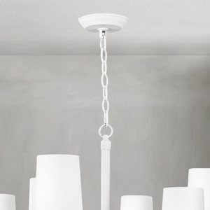 Boracay Chandelier Small, in white - view 2