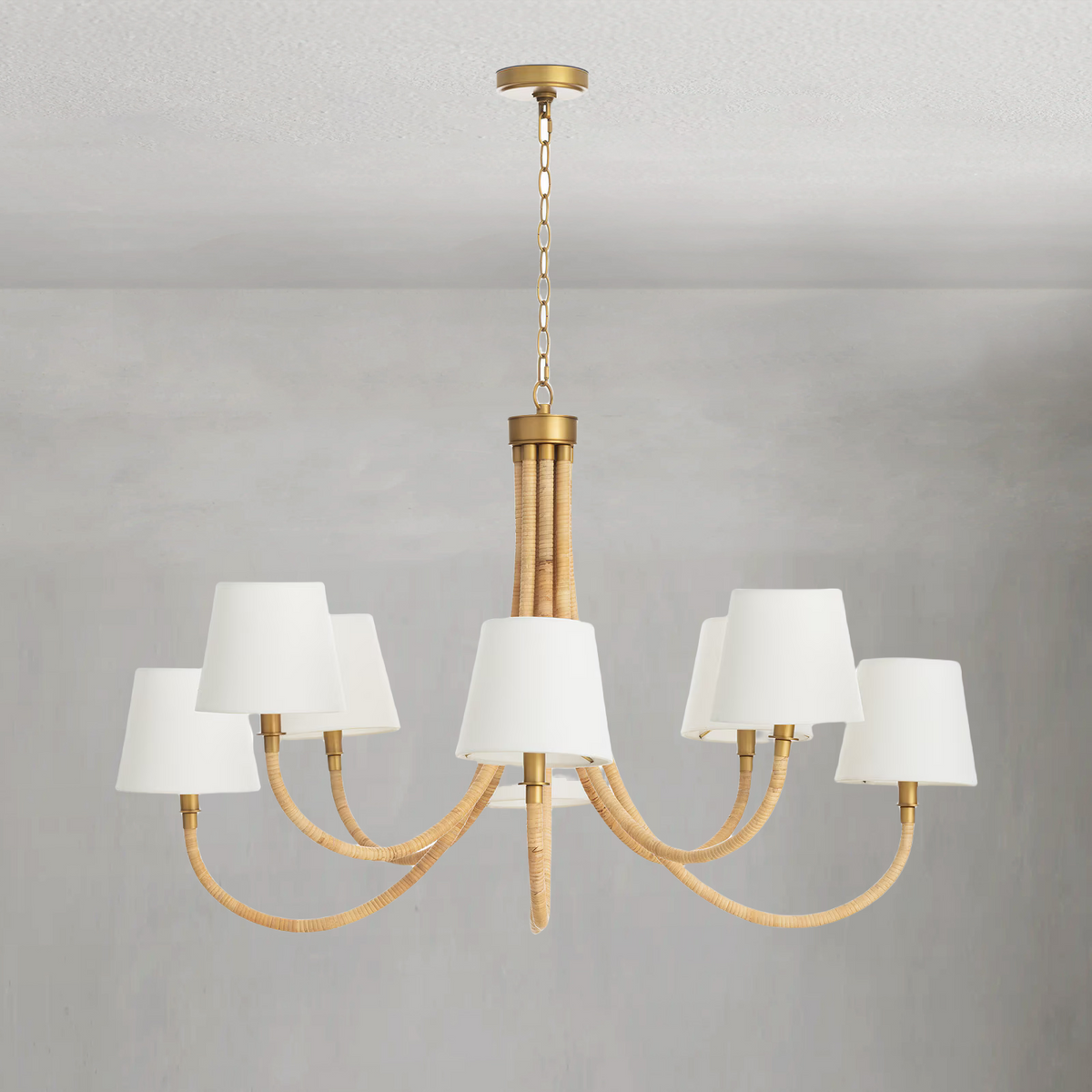 Tidelle Chandelier, in natural