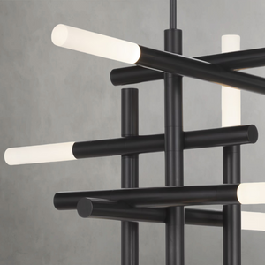 Calliope Chandelier, steel in natural brass - view 10