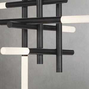 Calliope Chandelier, steel in natural brass - view 11