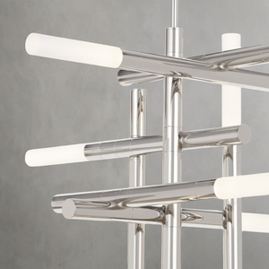 Calliope Chandelier, steel in natural brass - view 13