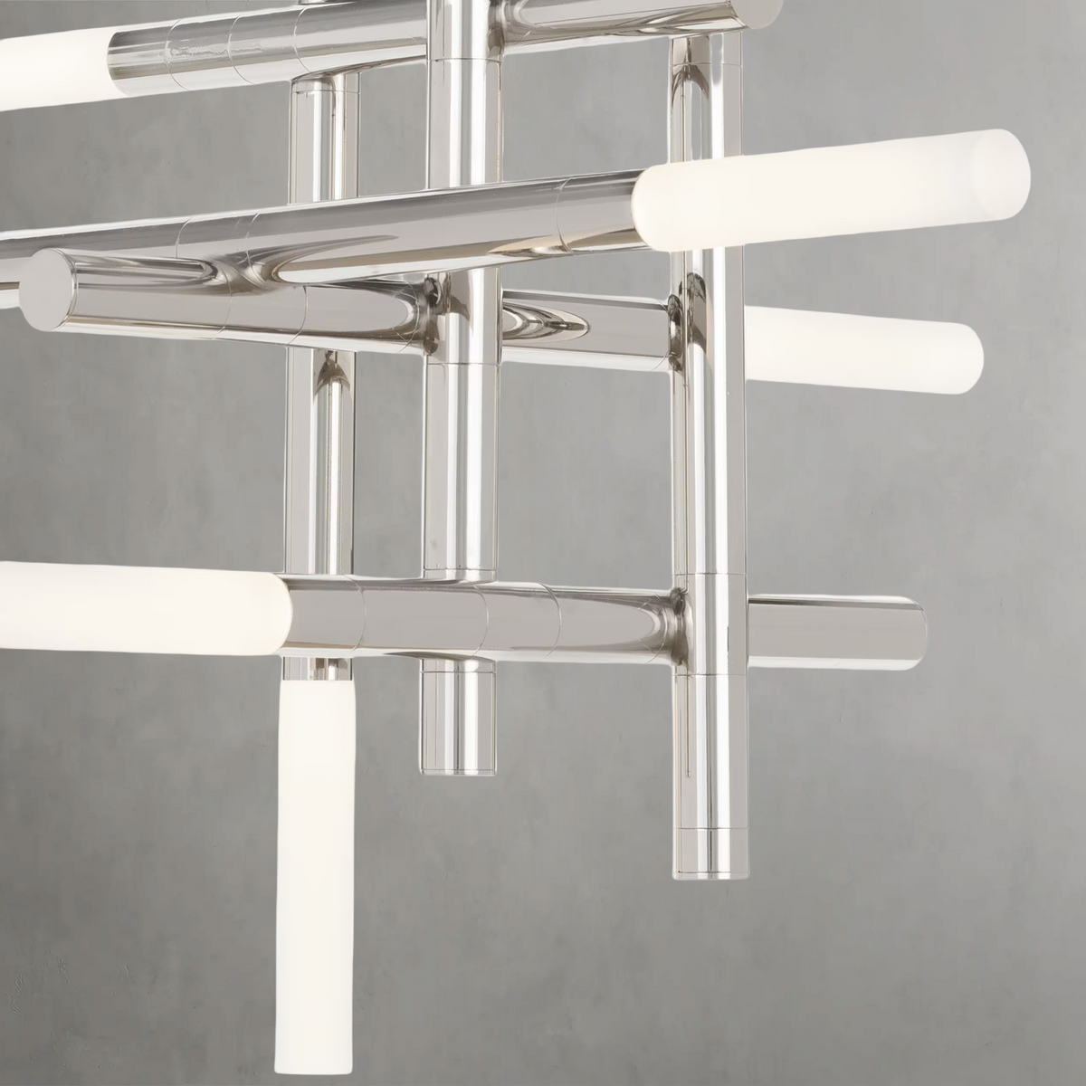 Calliope Chandelier, steel in natural brass - view 14