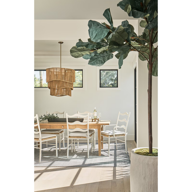 Valmont Natural Rattan Chandelier - view 4