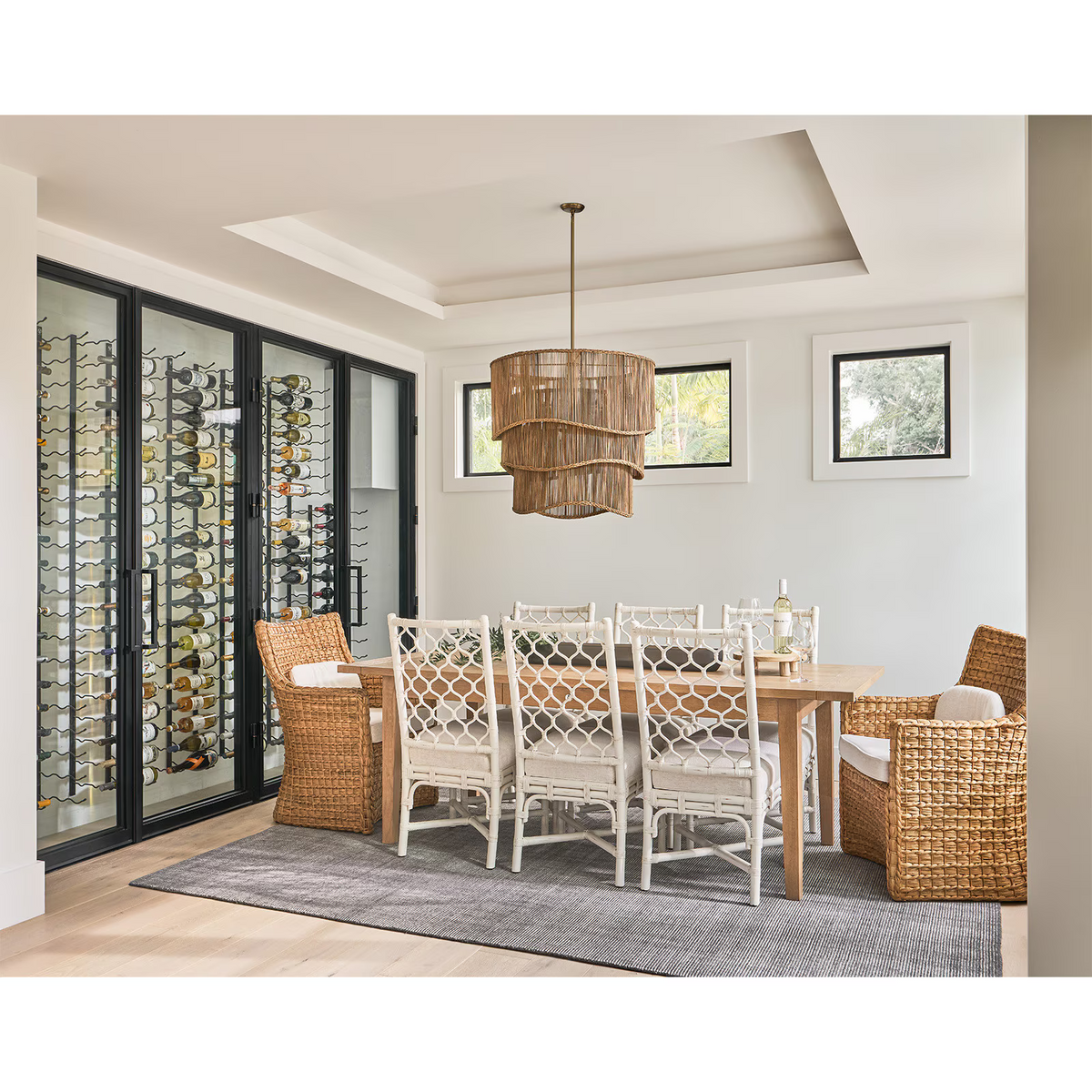 Valmont Natural Rattan Chandelier - view 6