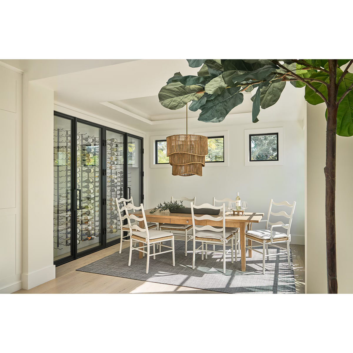 Valmont Natural Rattan Chandelier - view 7