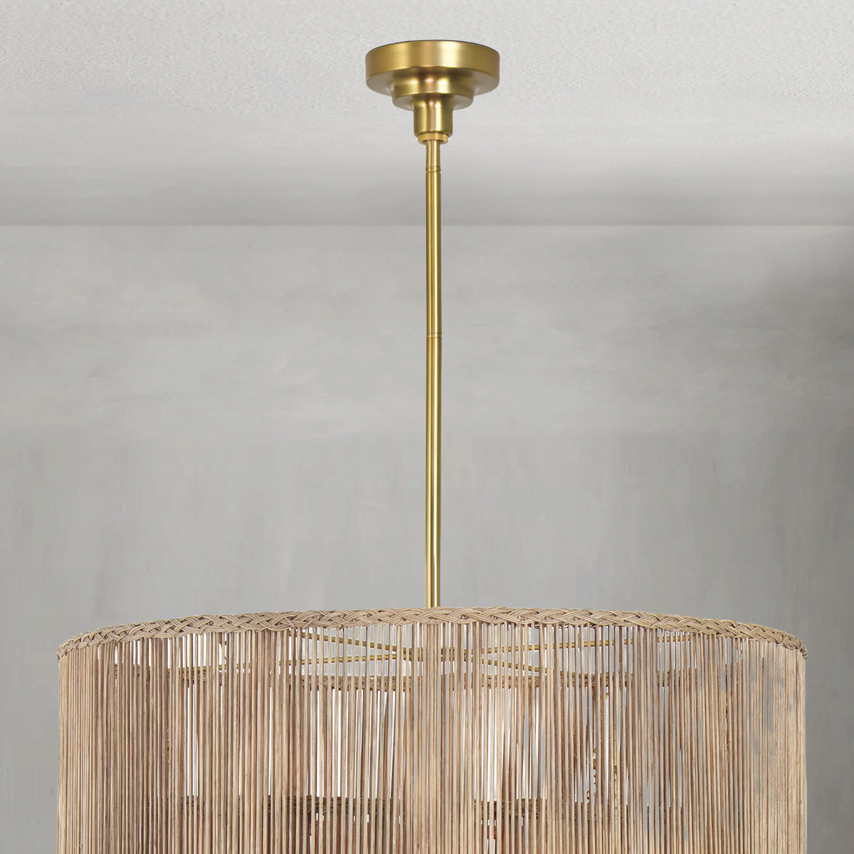 Valmont Natural Rattan Chandelier - view 2