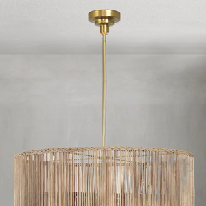Valmont Natural Rattan Chandelier - view 2