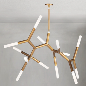 Magnith Chandelier Large, steel in polished nickel