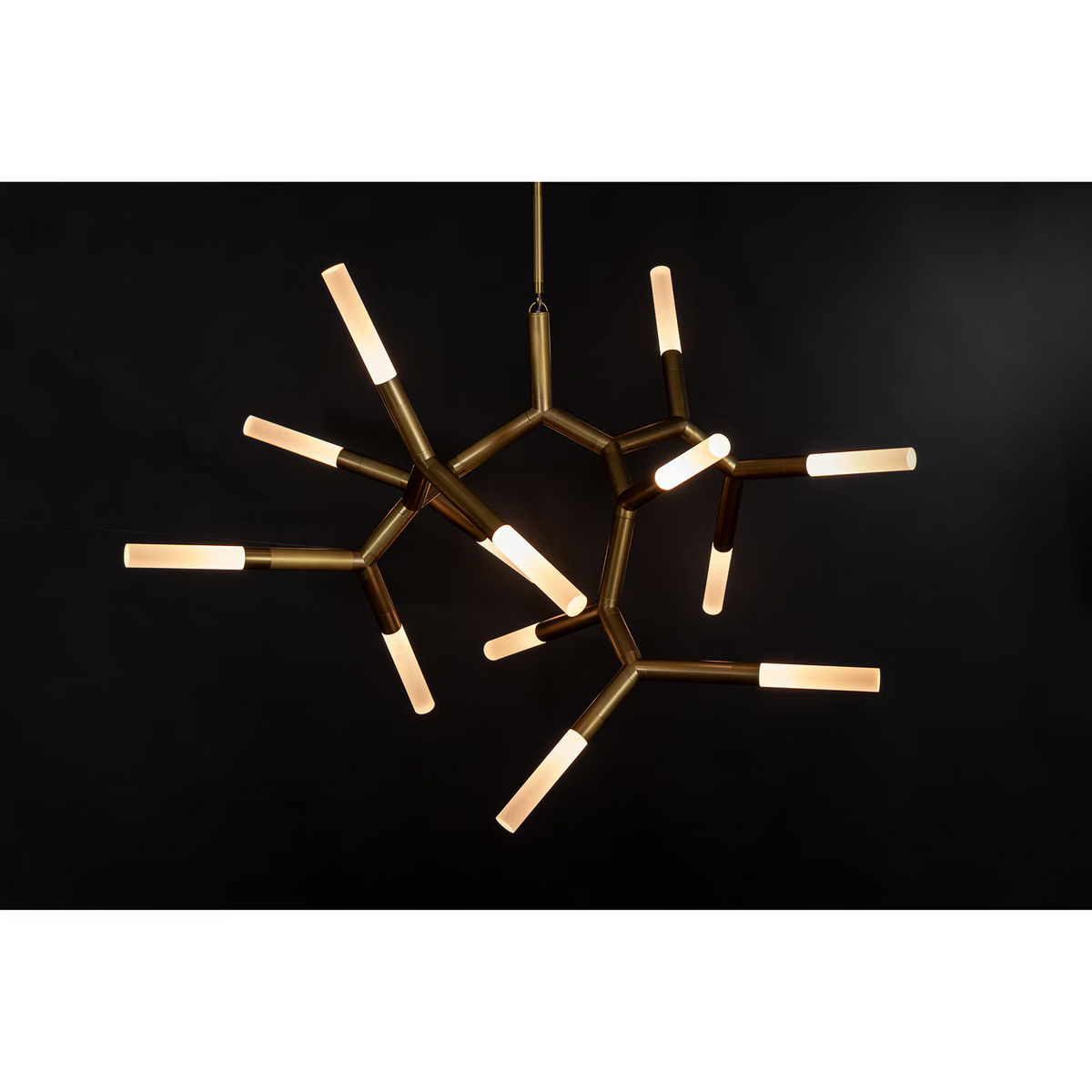 Magnith Chandelier Large, steel in polished nickel - view 15