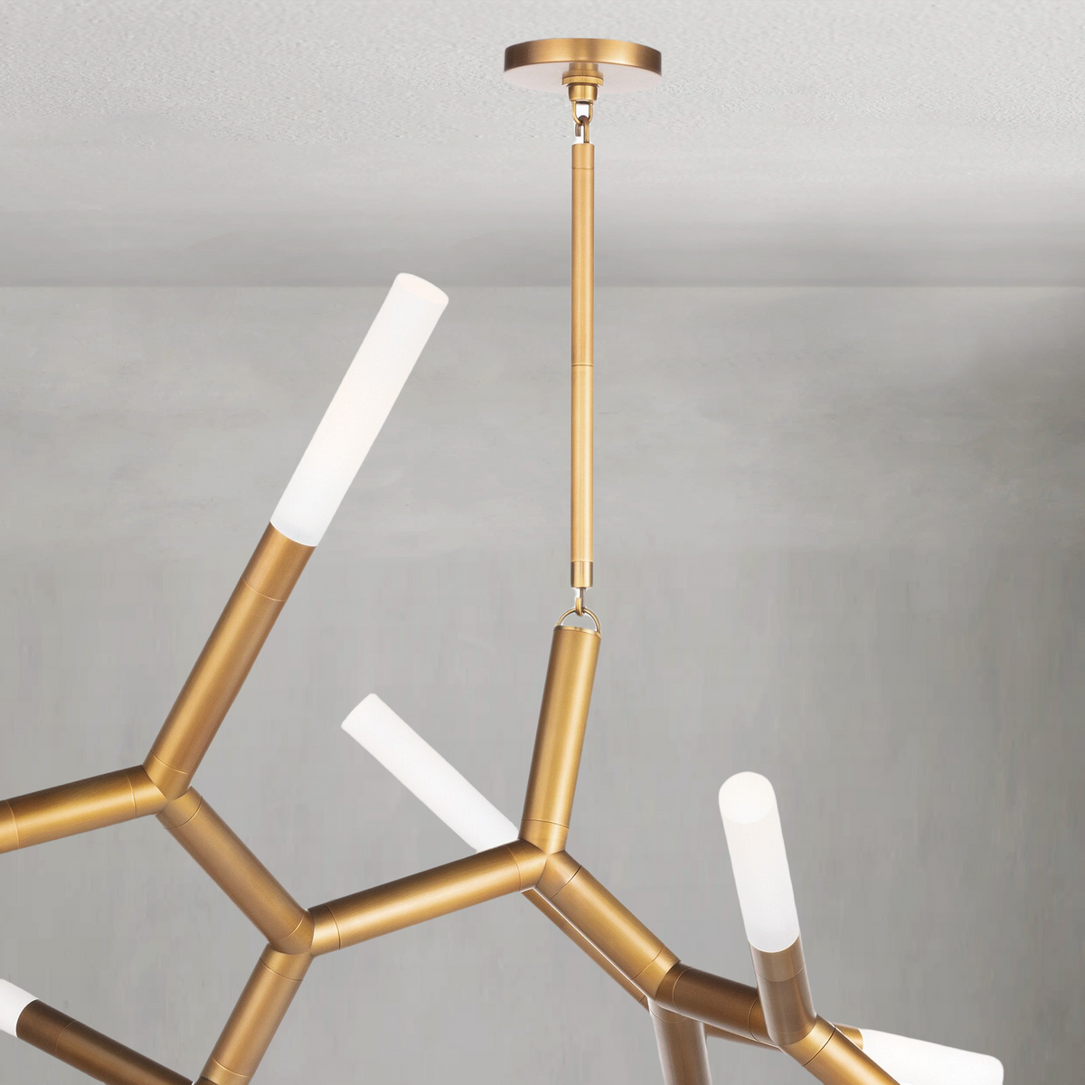 Magnith Chandelier Large, steel in polished nickel - view 2