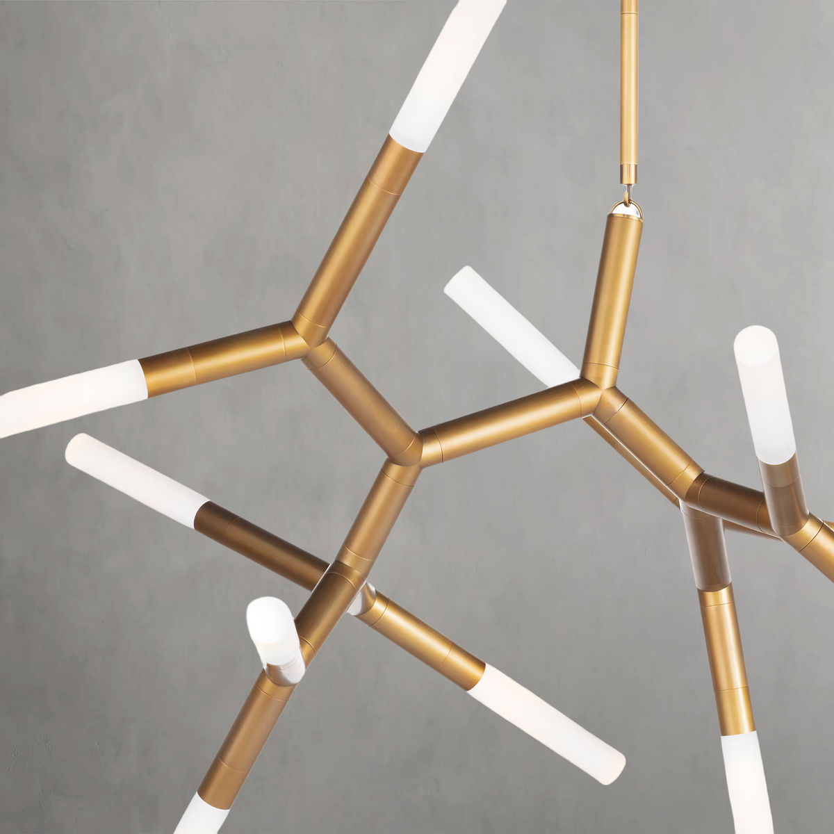 Magnith Chandelier Large, steel in polished nickel - view 3