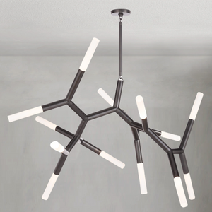 Magnith Chandelier Large, steel in polished nickel - view 5
