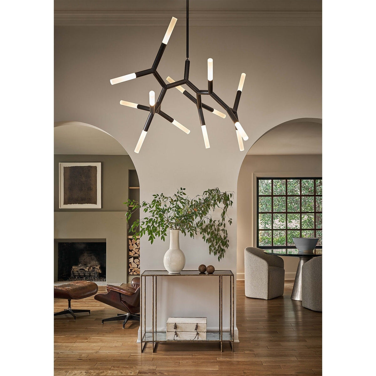 Magnith Chandelier Large, steel in polished nickel - view 10