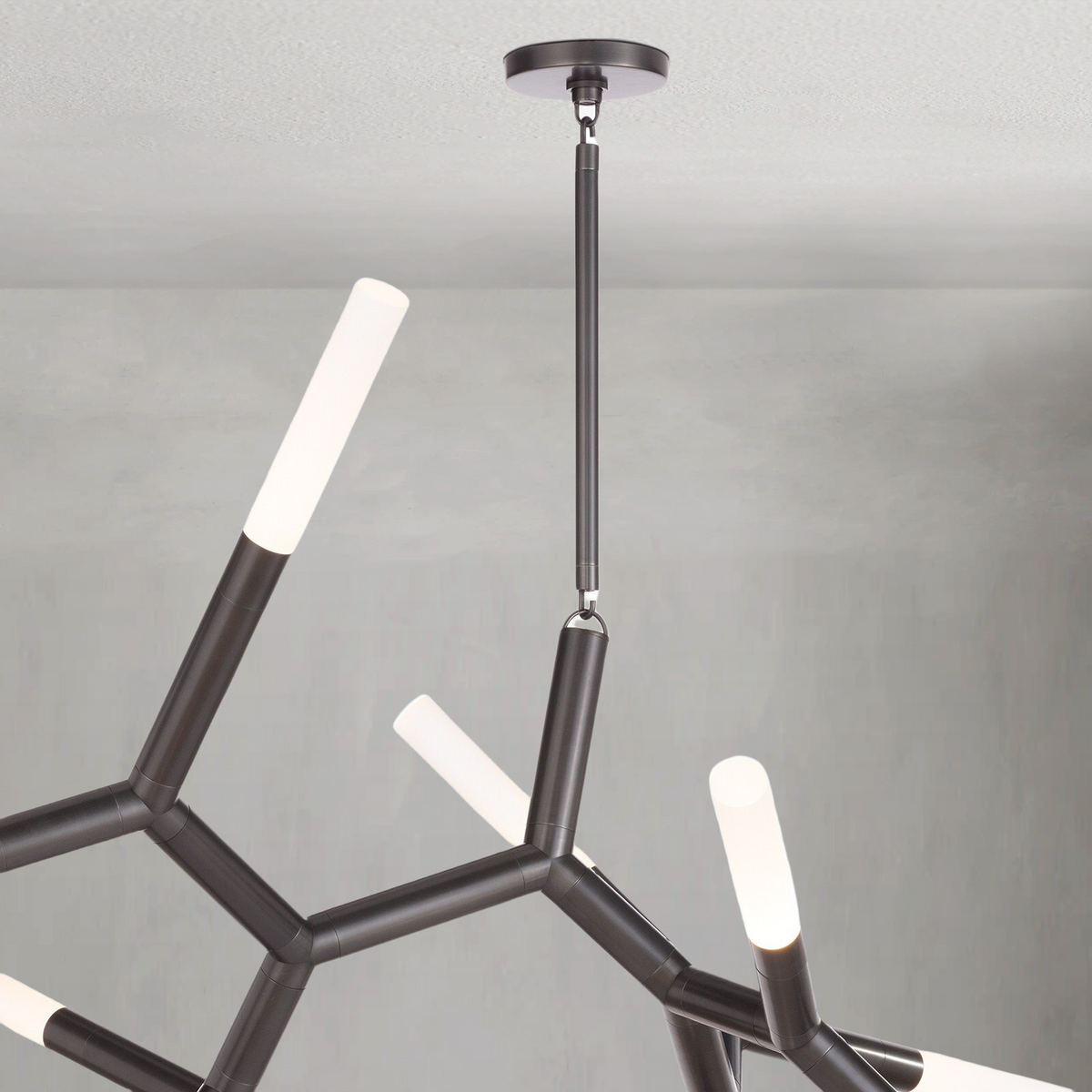 Magnith Chandelier Large, steel in polished nickel - view 6
