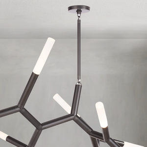 Magnith Chandelier Large, steel in polished nickel - view 6
